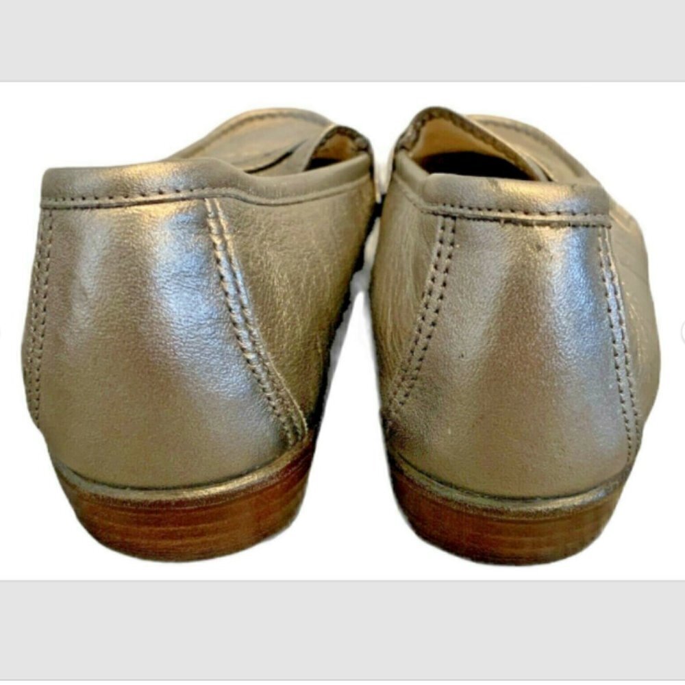 SAS Pewter Leather Comfort Penny Loafers Sz‎ 9-1/2 M #222F - Picture 8 of 11
